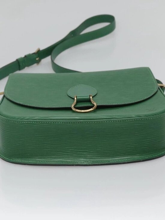 LOUIS VUITTON Epi Saint Cloud GM Shoulder Bag Green M52194 LV Auth 125398A - Picture 7 of 16